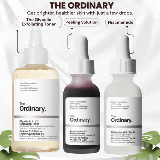 The Ordinary Glycolic  Exfoliating  Toner , Peeling Solution, Niacinamide