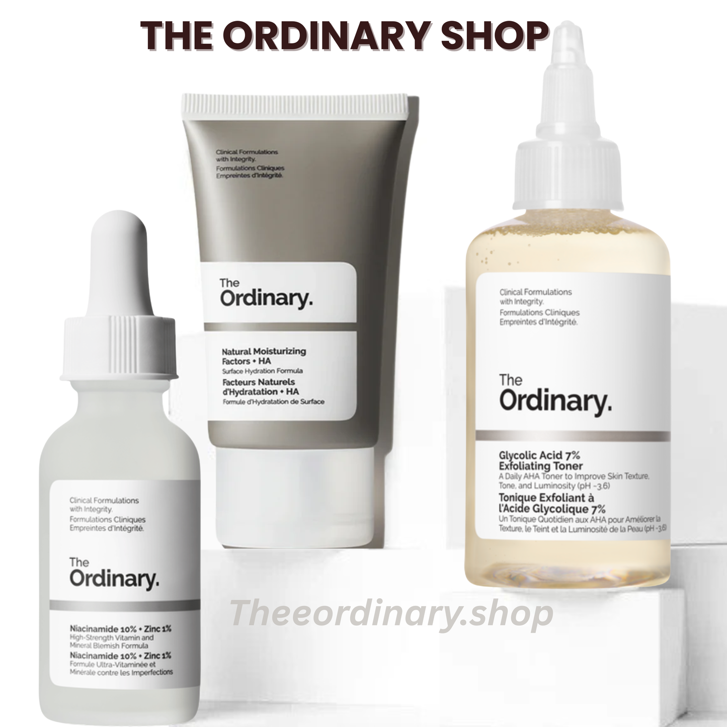 The Ordinary Glycolic Exfoliating | Natural Moisturizing Factors |  Niacinamide