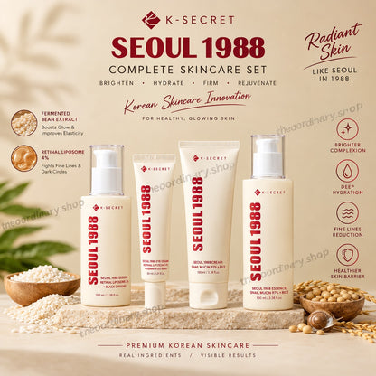Seoul 4 step Glass Glow Skin Set